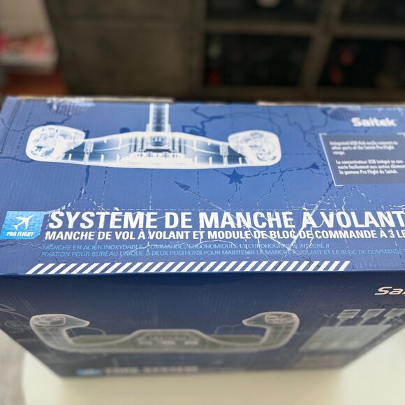 NEW SAITEK  YOKE SYSTEM - FLIGHT YOKE & 3-LEVER QUADRANT MODULE NOB - Picture 2 of 4